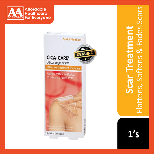 Smith and Nephew Cica-Care Silicone Gel Sheet 12cmx3cm 1's