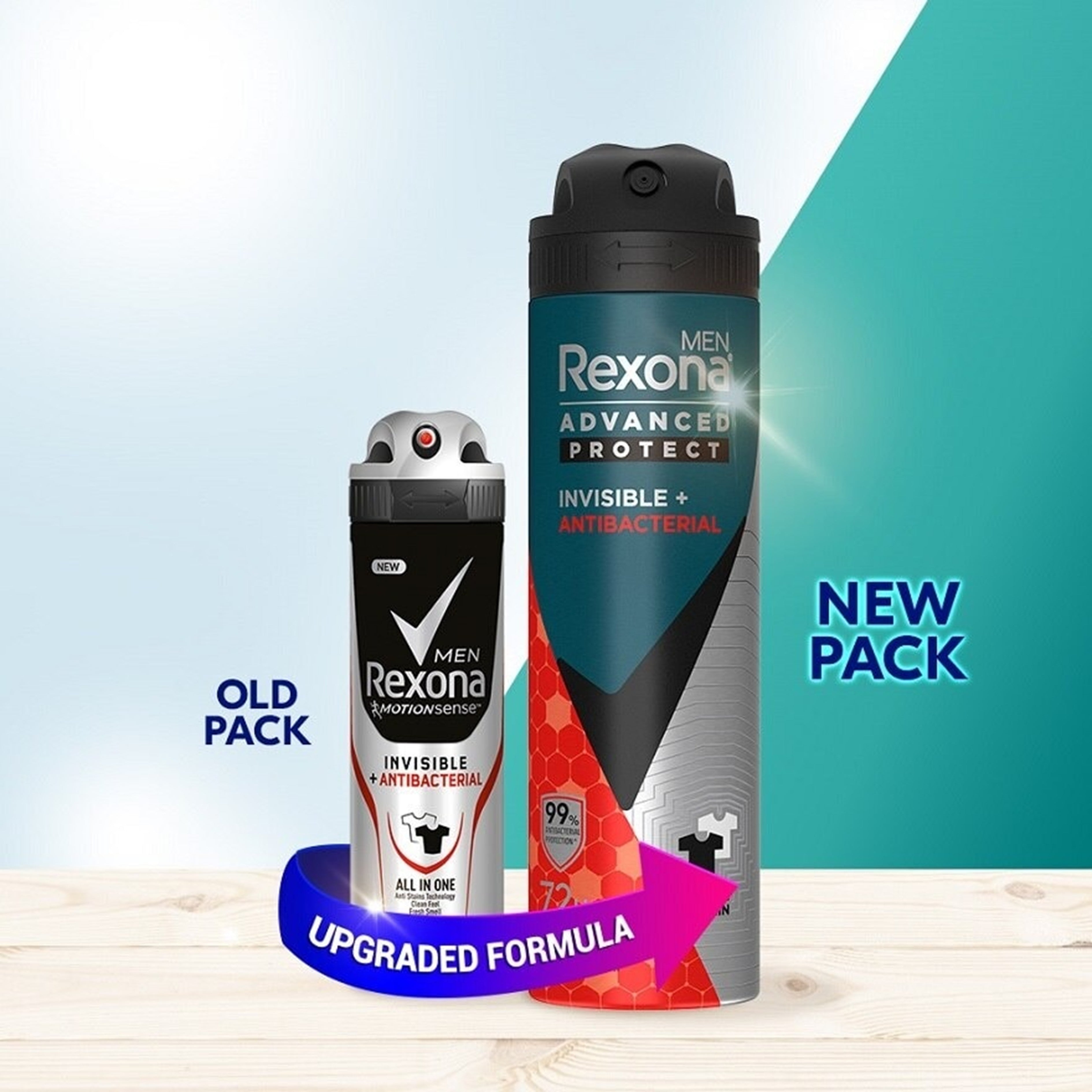Rexona Men Antiperspirant Spray (Invisible + Antibacterial) 135mL