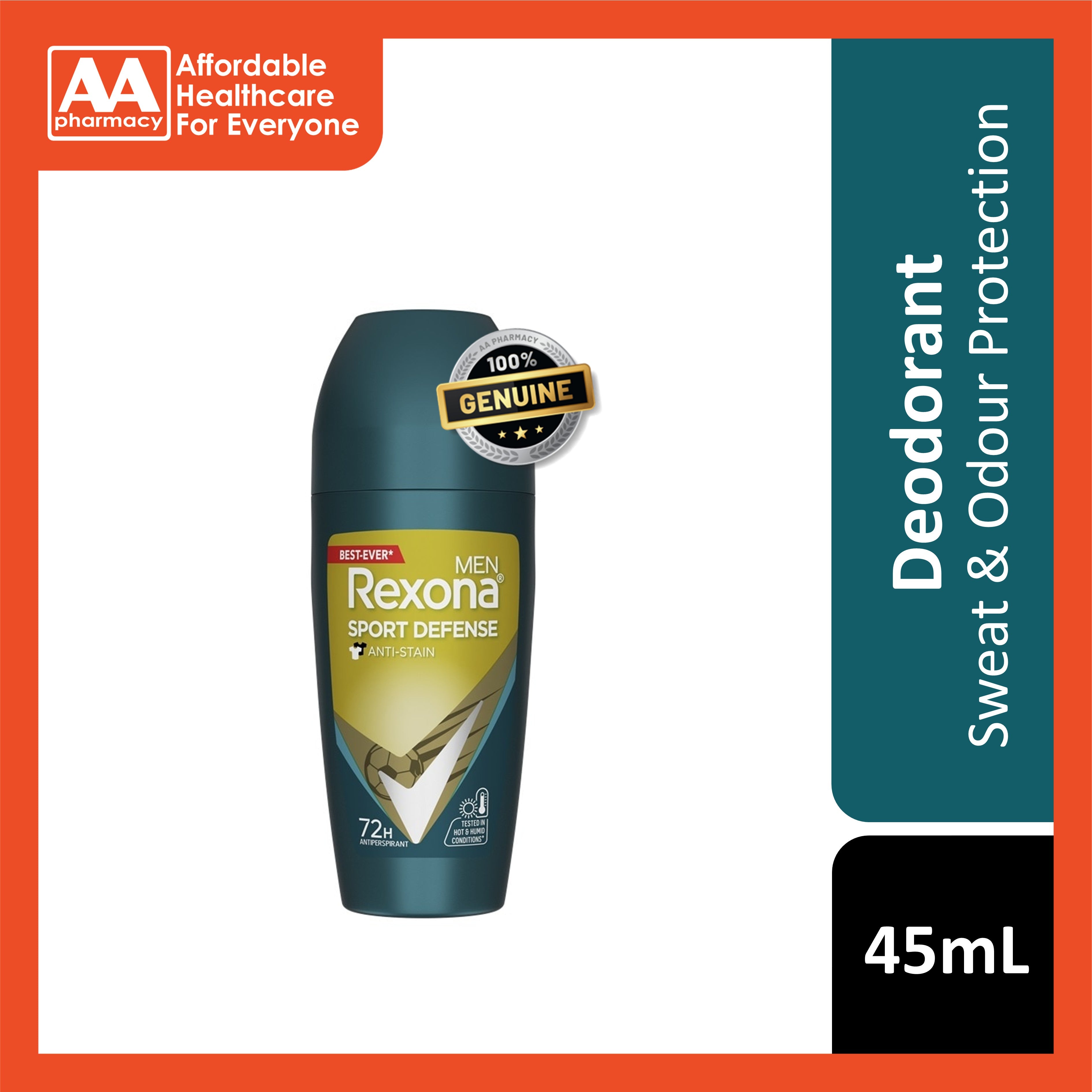Rexona Men Antiperspirant Roll On (Sport Defense) 45mL