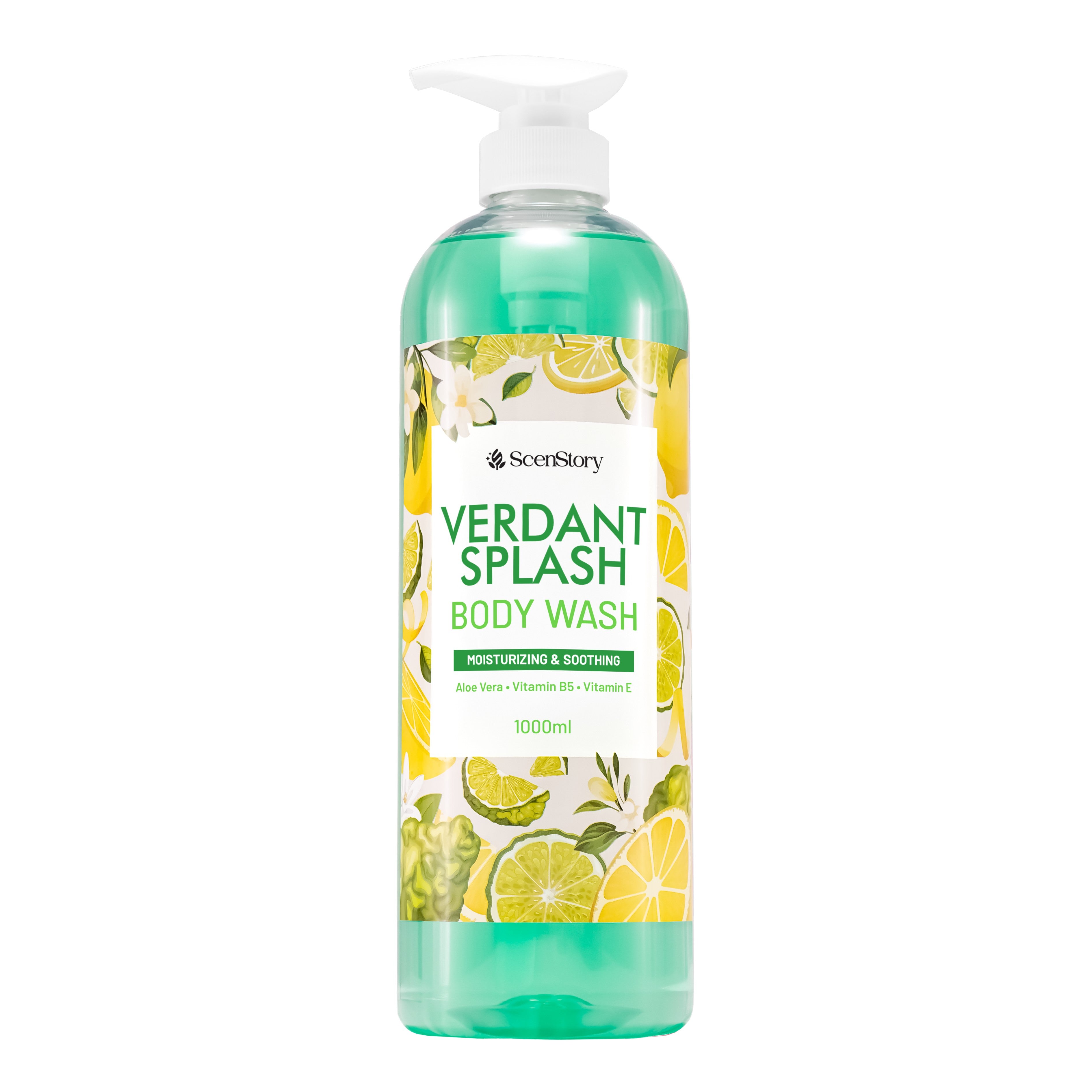 ScenStory Verdant Splash Body Wash 1000mL (Moisturizing and Soothing)