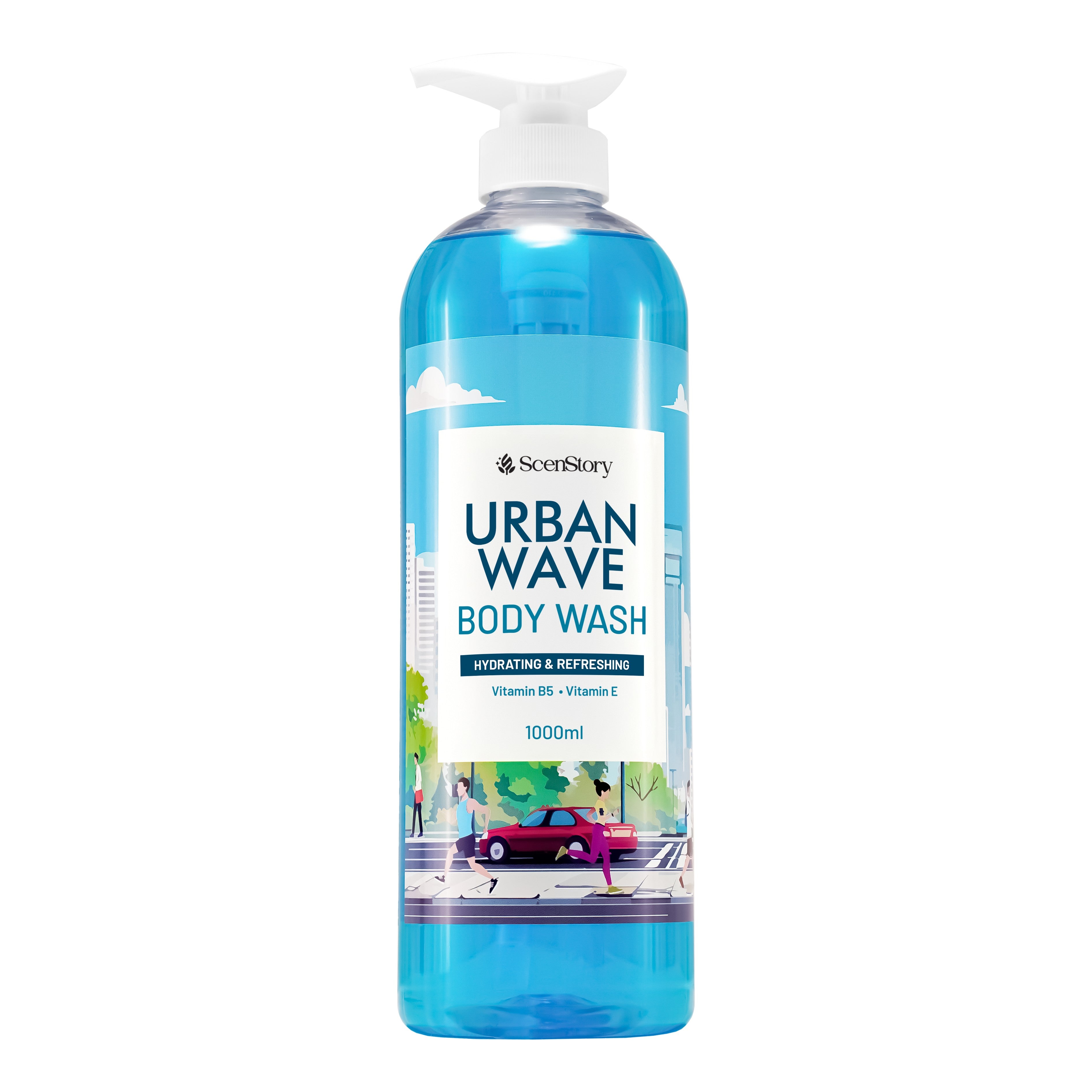 ScenStory Urban Wave Body Wash 1000mL (Hydrating and Refreshing)
