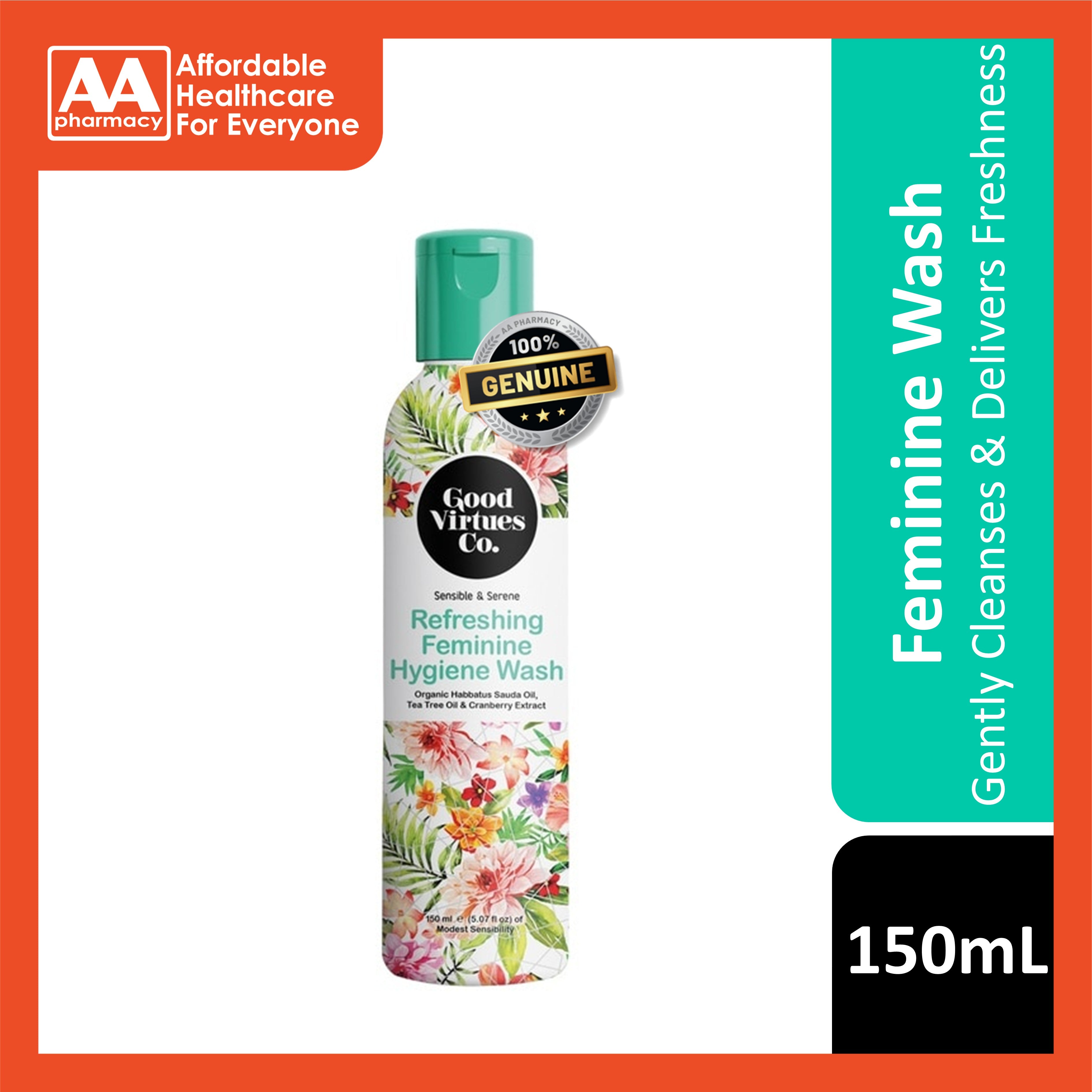 Good Virtues Co. Refreshing Feminine Hygiene Wash 150mL