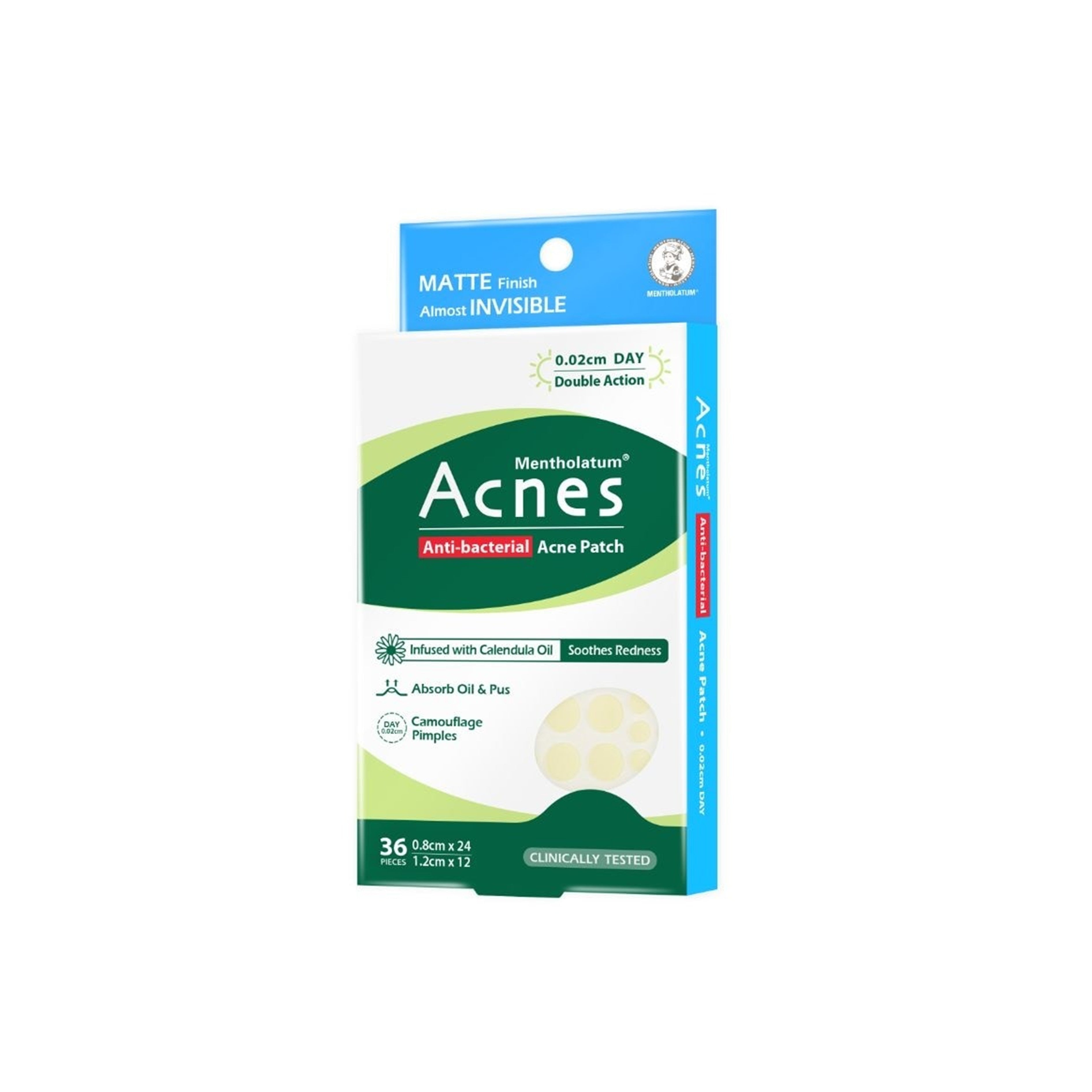 Mentholatum Acnes Anti-Bacterial Acne Patch (0.02cm Day) 36's