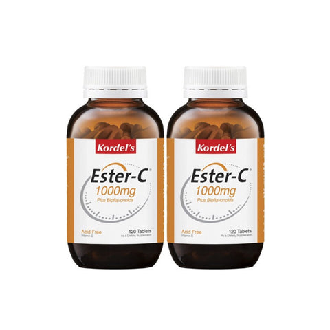 Kordel's Ester-C 1000mg Plus Bioflavonoids (Acid Free Vitamin C) Tablet 2x120's