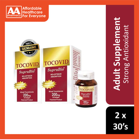 Tocovid SupraBio Mixed Tocotrienols 200mg Softgel 2x30's