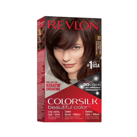 Revlon ColorSilk Beautiful Color Hair Colour (32 Dark Mahogany Brown)