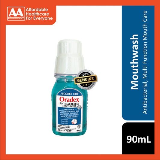 Oradex Antibacterial Mouthwash (Alcohol Free) 90mL