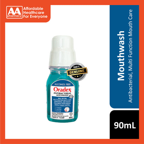 Oradex Antibacterial Mouthwash (Alcohol Free) 90mL