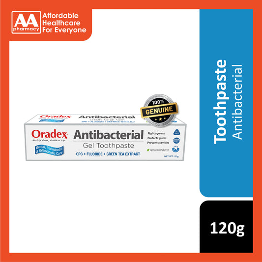 Oradex Antibacterial Gel Toothpaste 120g