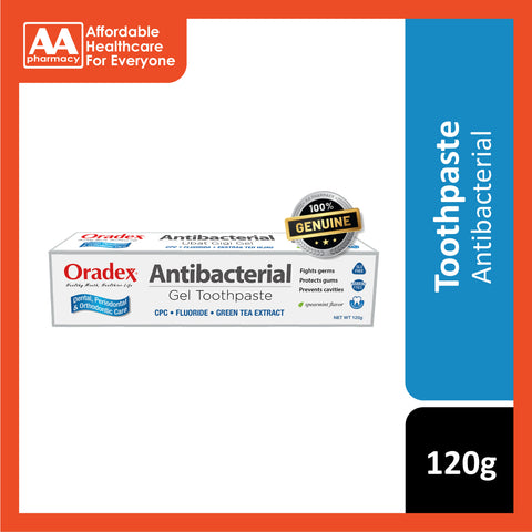 Oradex Antibacterial Gel Toothpaste 120g