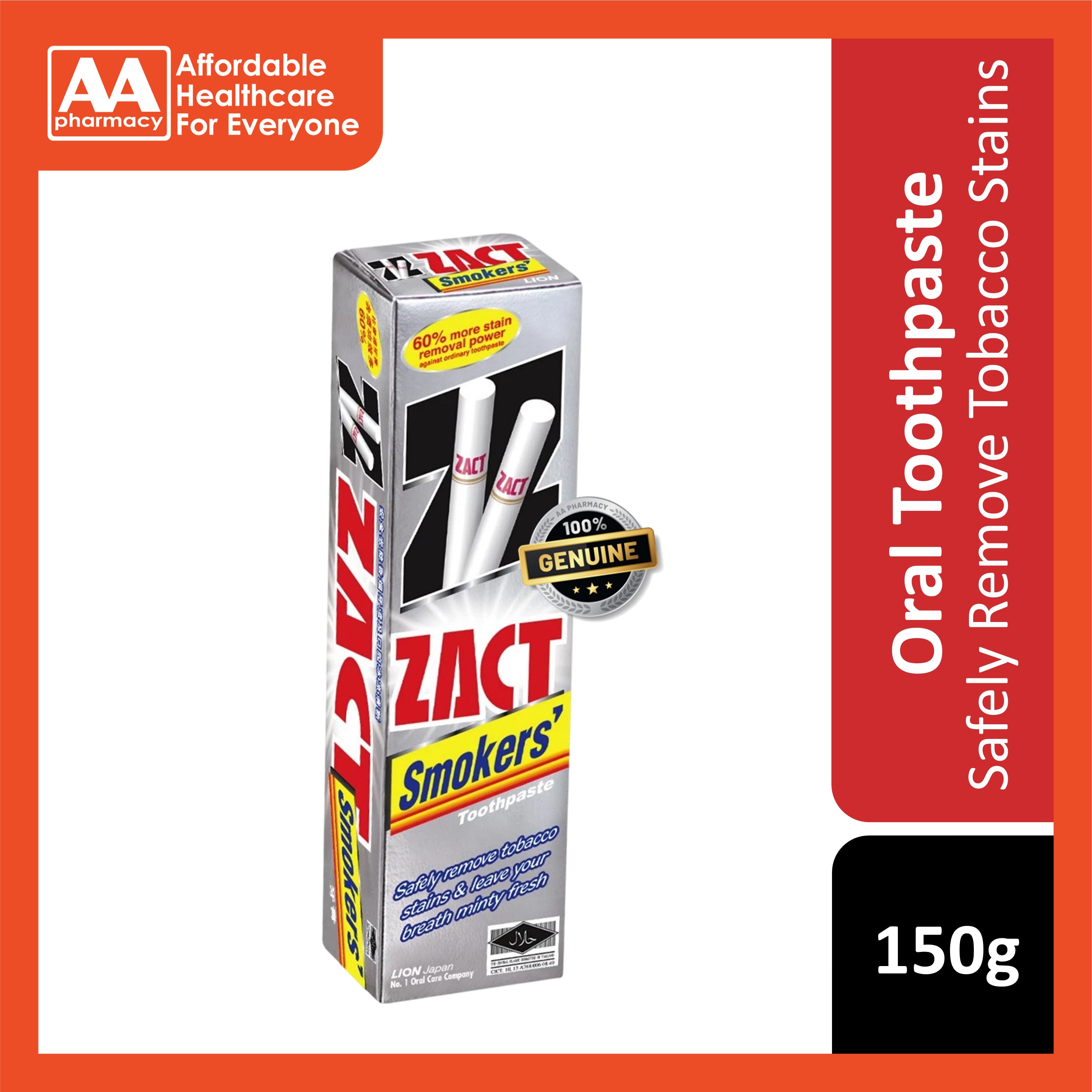 Zact Lion Smokers' Toothpaste 150g – AA Pharmacy
