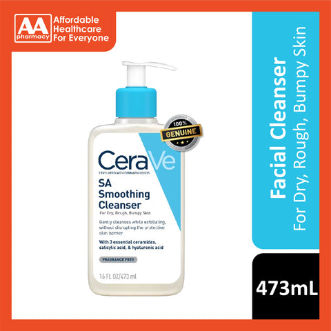 CeraVe SA (Salicylic Acid) Smoothing Cleanser with Ceramides 473mL