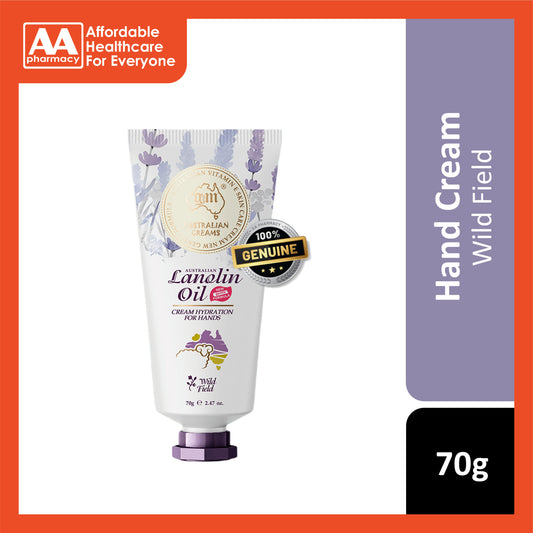 G&M Australian Lanolin Oil Vitamin E Hand Cream 70g (Wild Field)