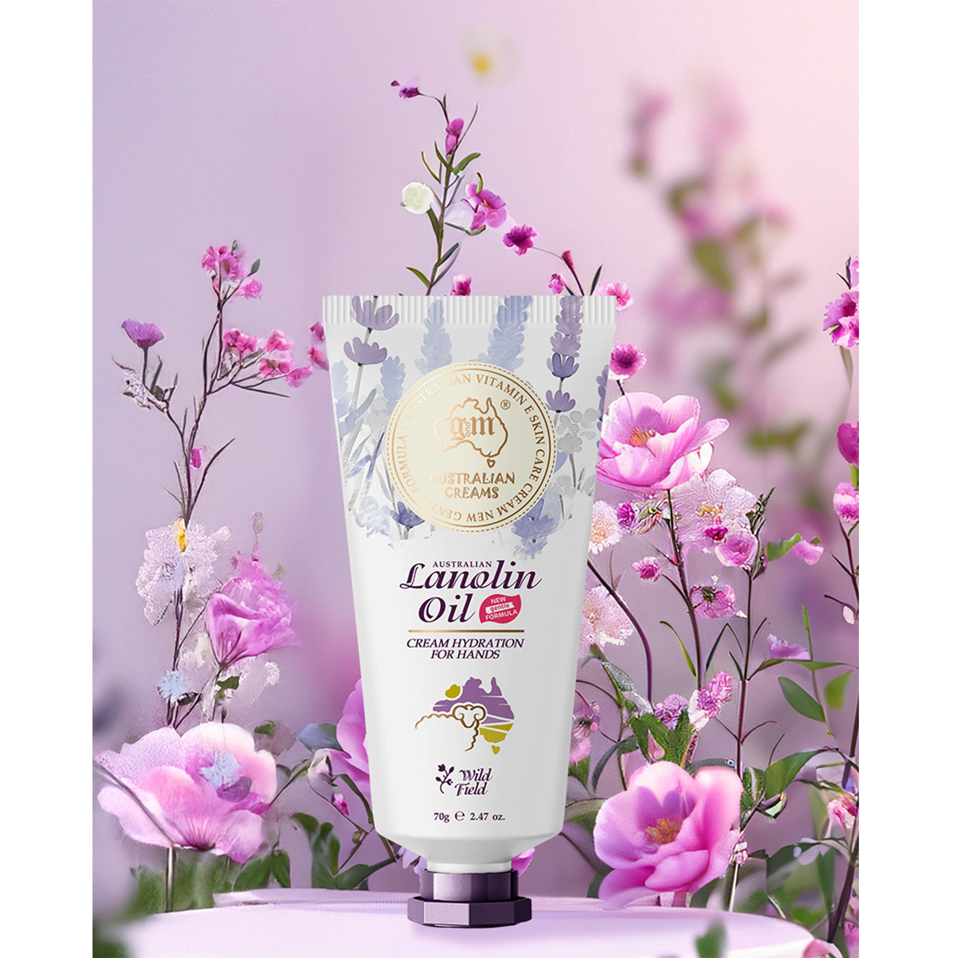 G and M Australian Cream Lanolin Oil Moisturising Cream with Vitamin E (70g) - Wild Field