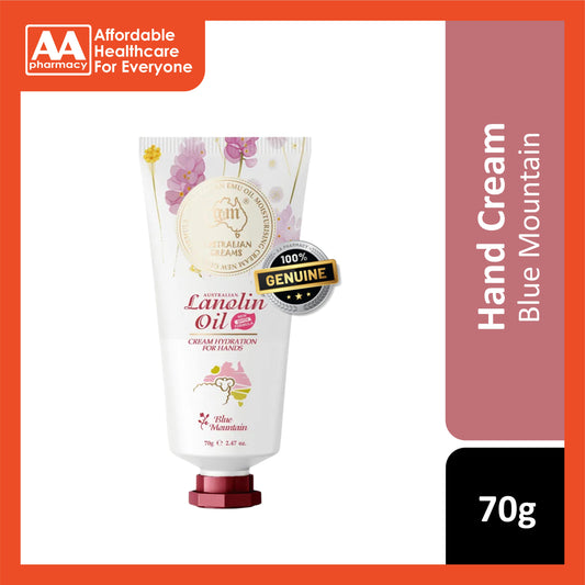 G&M Australian Lanolin Emu Oil Hand Cream 70g (Blue Mountains)