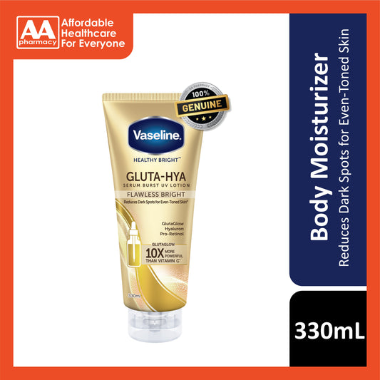 Vaseline Healthy Bright Gluta-Hya Serum Burst UV Lotion (Flawless Bright) 330mL