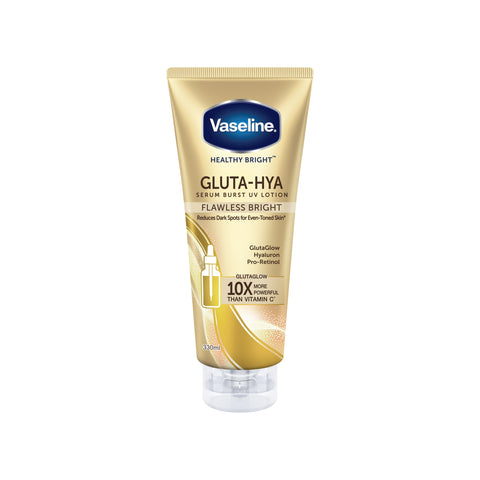 Vaseline Healthy Bright Gluta-Hya Serum Burst UV Lotion (Flawless Bright) 330mL