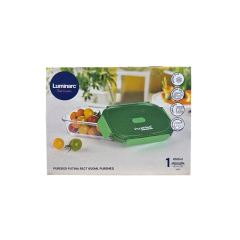 [NOT FOR SALE] AA FG: PureMed PureBox (Luminarc Glass Container) 650mL 1's
