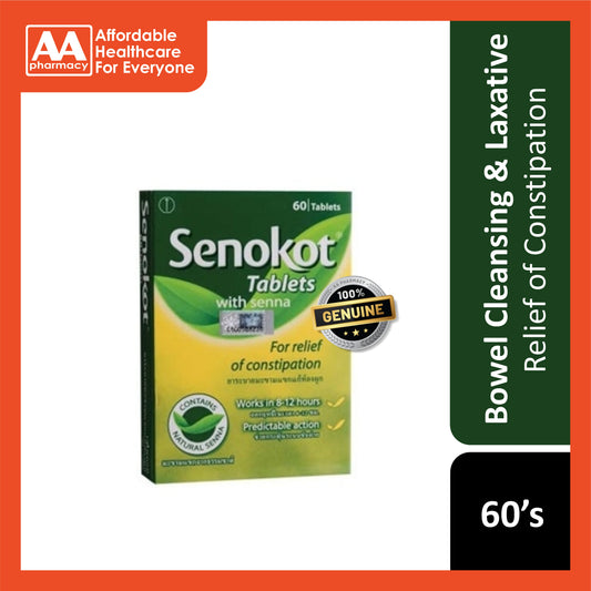 Senokot (with Senna) Tablet 60's (For Relief of Constipation)