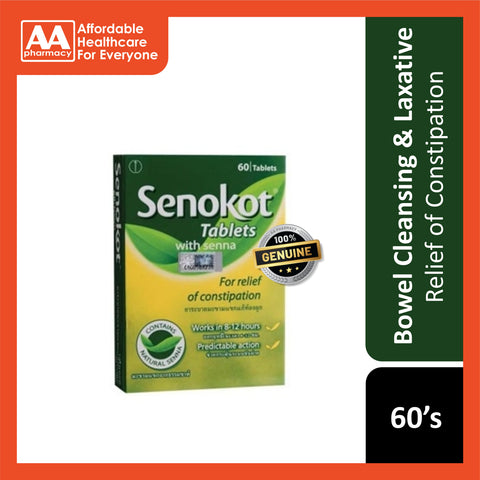 Senokot (with Senna) Tablet 60's (For Relief of Constipation)