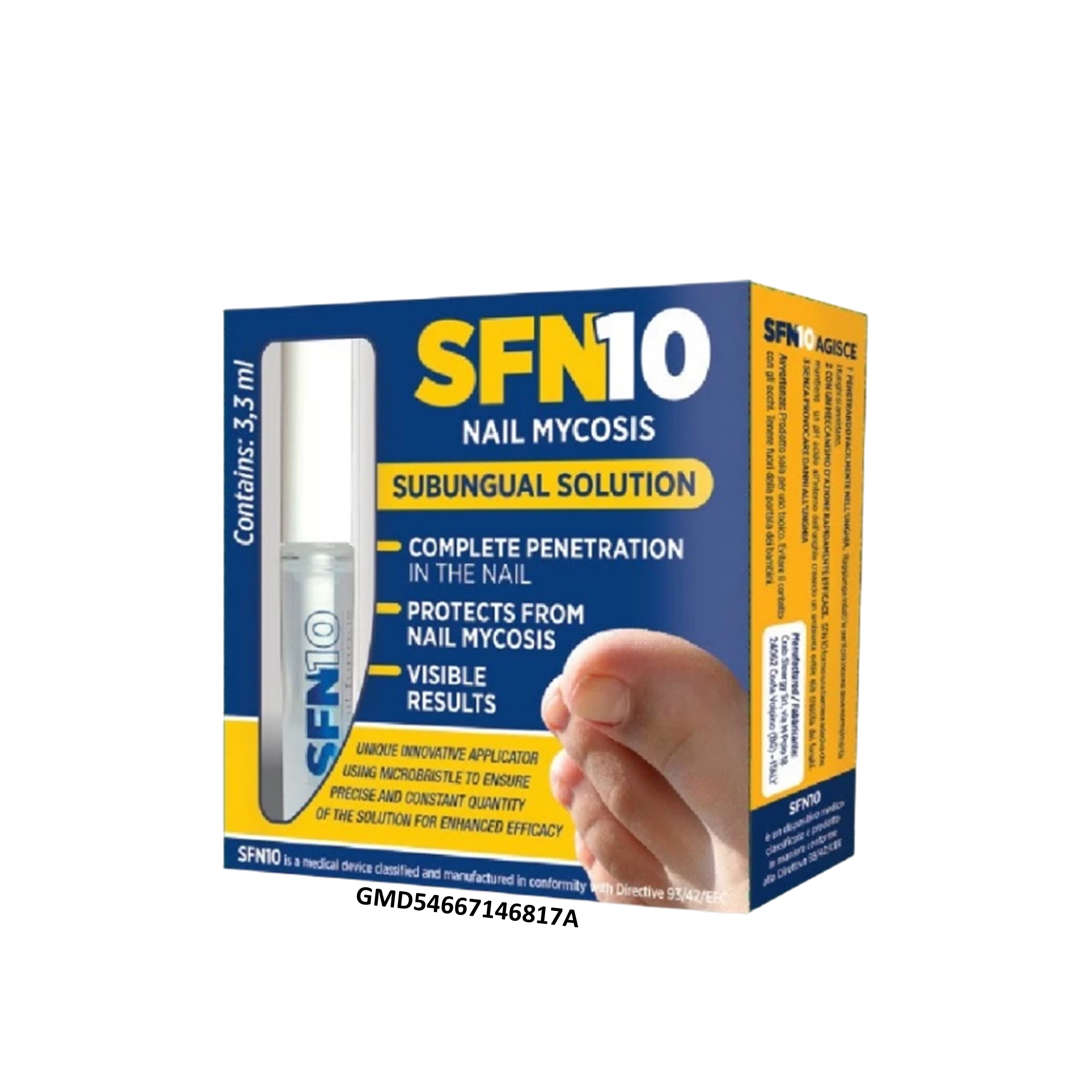 SFN10 Nail Mycosis Subungual Solution 3.3mL (For Fungal Nails)