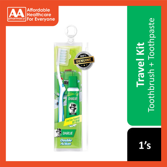 Darlie Double Action Travel Kit Adult (Toothbrush + Toothpaste 50g)