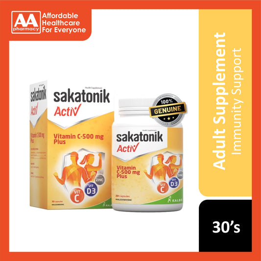 Sakatonik Activ Vitamin C-500mg Plus Capsule 30's