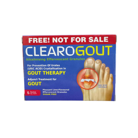 [NOT FOR SALE] AA FG: Live-Well Clearogout Alkalinizing Effervescent Granule Sachet 4gx5's