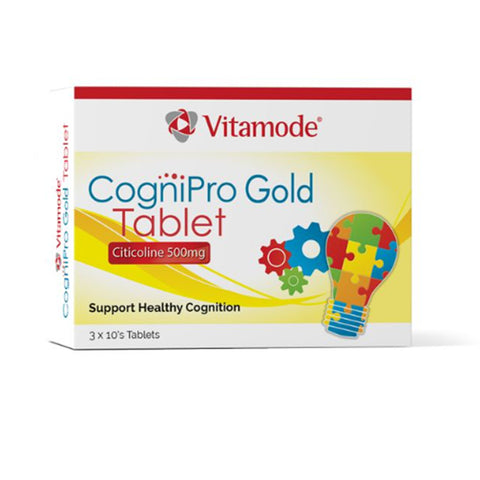 Vitamode CogniPro Gold (Citicoline 500mg) Tablet 3x10's