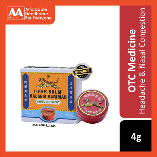 Tiger Balm White Ointment 4g (Travel Size)