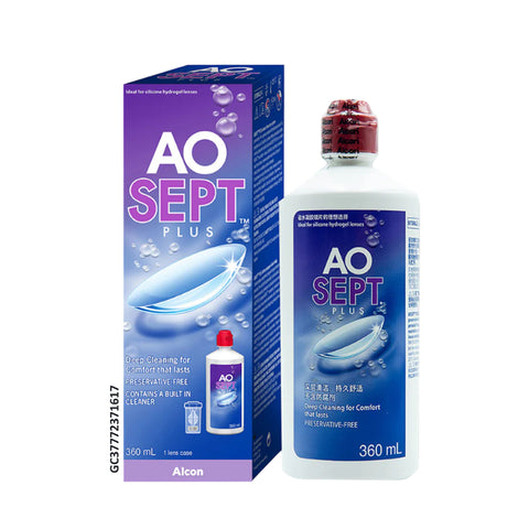 Alcon AOSEPT Plus 360mL Contact Lens Care System - For All Types of Contact Lenses