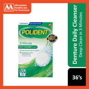 Polident 3 Minute Daily Cleanser for Dentures 36's