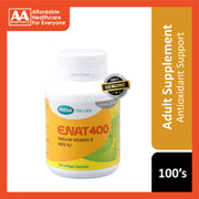Mega We Care ENAT (Natural Vitamin E) 400 Softgel Capsule 100's