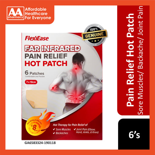 FlexiEase Far Infrared Pain Relief Hot Patch 6's