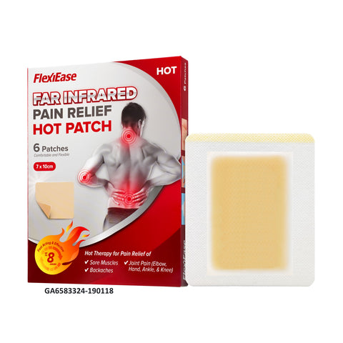 FlexiEase Far Infrared Pain Relief Hot Patch 6's