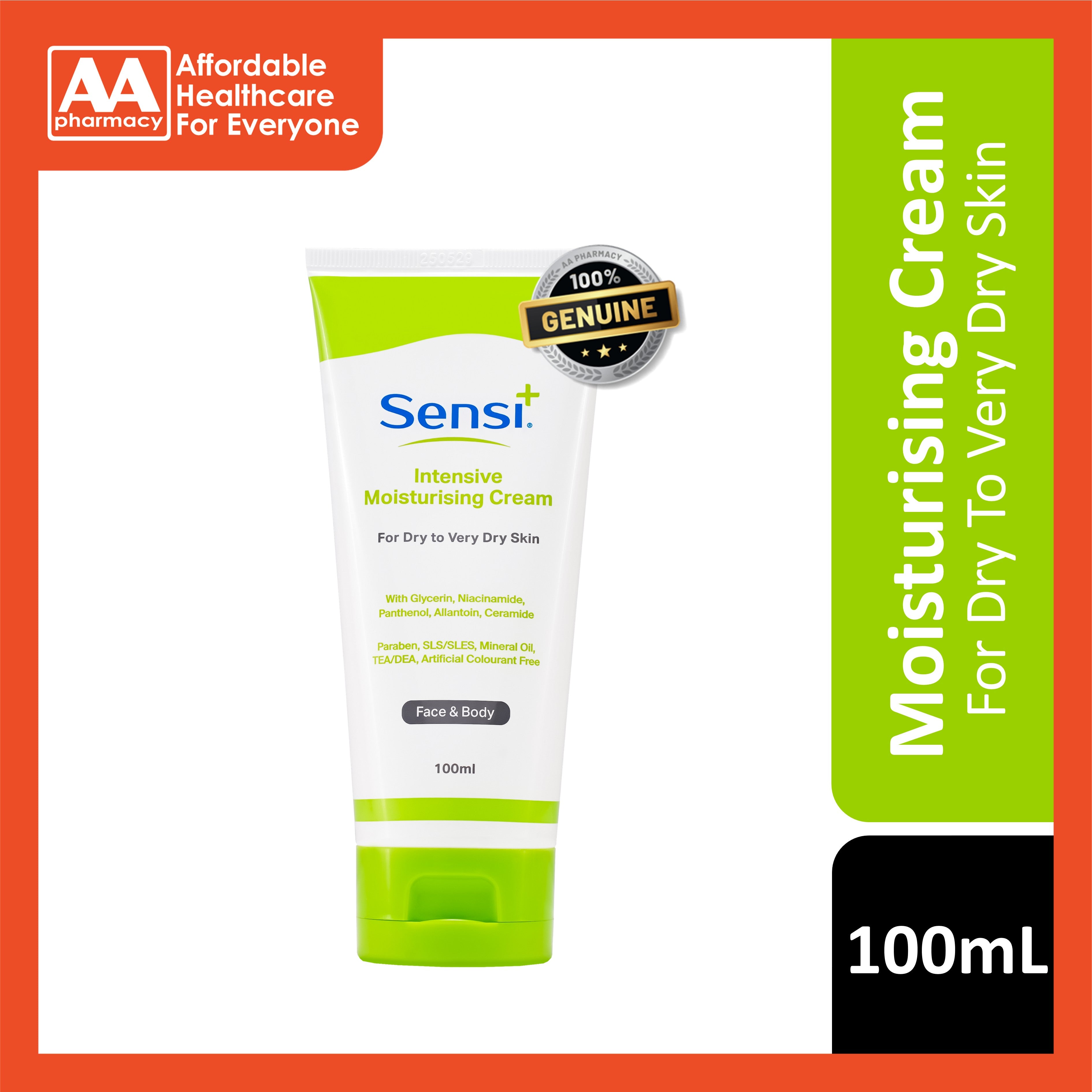 Sense Cream Sensi+ Intensive Moisturising Cream 100mL – AA Pharmacy
