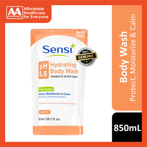 Sensi+ pH5.5 Hydrating Body Wash 850mL (Refill Pack)