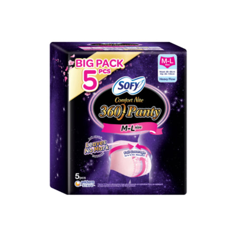 Sofy Comfort Nite 360 Panty Size M-L (Hip 85-105cm) 5's [Big Pack]