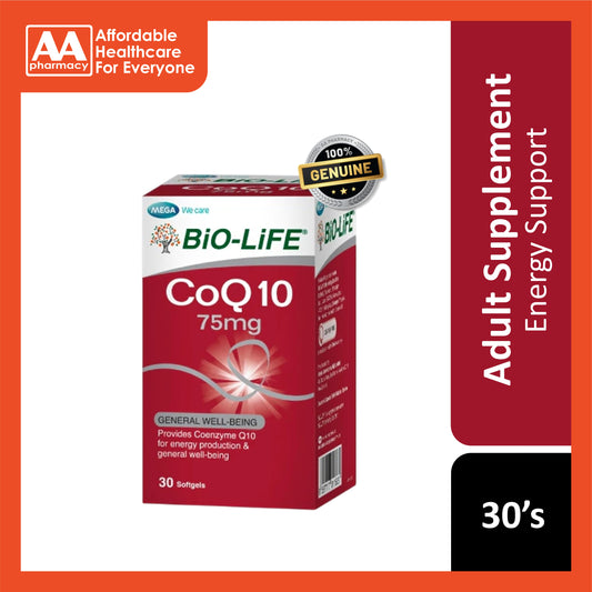[EXP 08/05/2026] Bio-Life CoQ10 75mg Softgel Capsule 30's