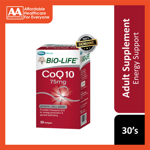 [EXP 08/05/2026] Bio-Life CoQ10 75mg Softgel Capsule 30's