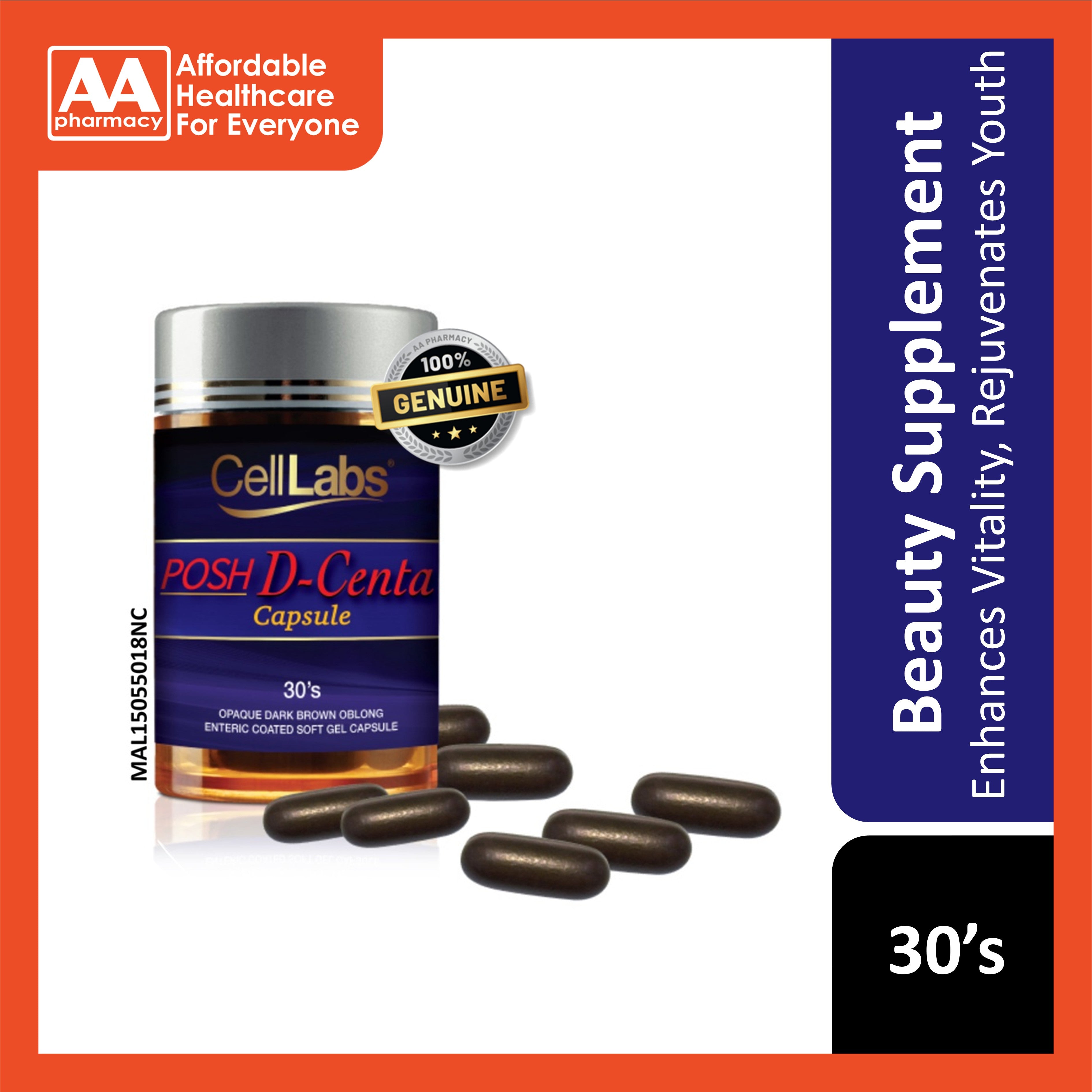 CellLabs Posh D-Centa Capsule 30's