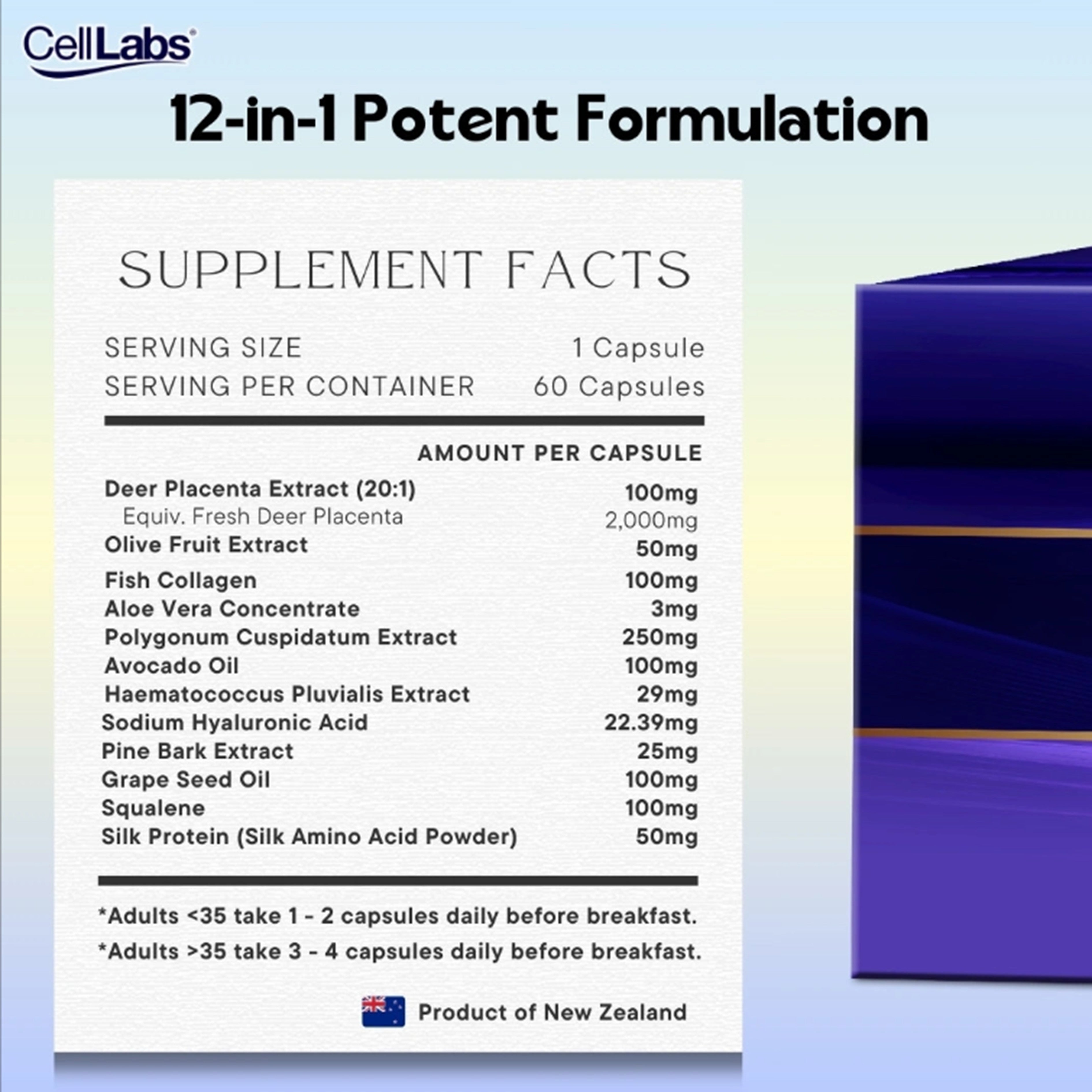 CellLabs Posh D-Centa Capsule 14x30's
