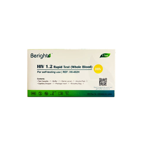 Beright HIV 1.2 Rapid Test (Whole Blood) For Self-Testing Use 1's