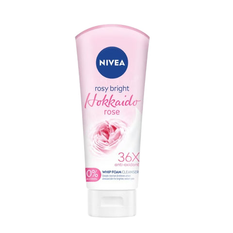 Nivea Rosy Bright Hokkaido Rose Whip Foam Facial Cleanser 100mL