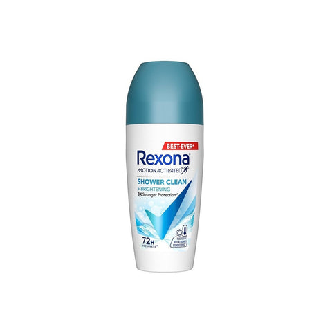 Rexona Motion Activated Antiperspirant Roll On (Shower Clean + Brightening) 45mL