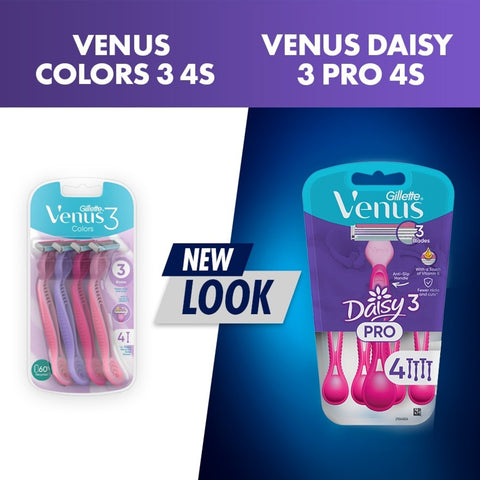 Gillette Venus Daisy 3 Pro Disposable Razor 4's
