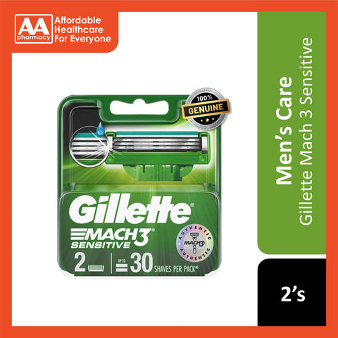 Gillette Mach 3 Sensitive Cartridge 2's
