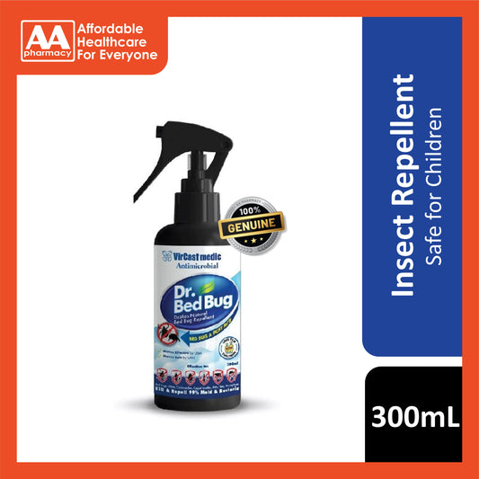 VirCast Medic Antimicrobial Dr. Bed Bug Natural Bed Bug & Dust Mite Repellent Spray 300mL