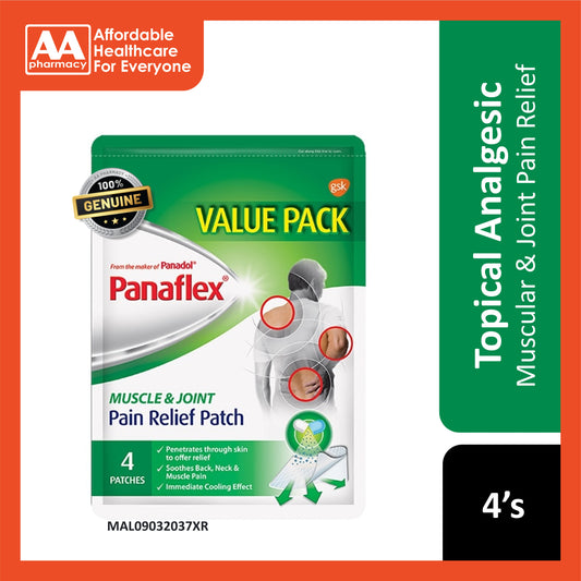 Panaflex Muscle & Joint Pain Relief Patch 4's (Value Pack)