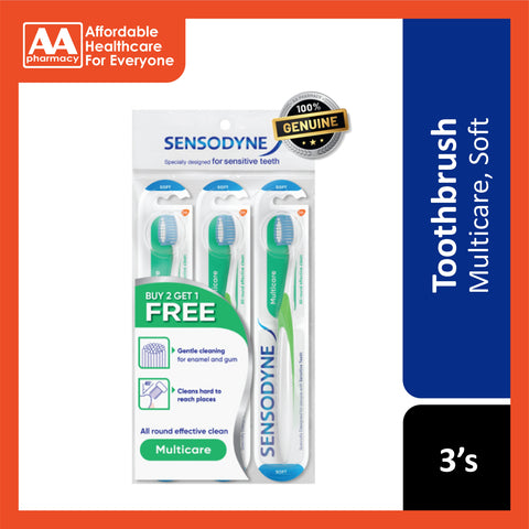 Sensodyne Toothbrush (Multicare, Soft) 2+1's